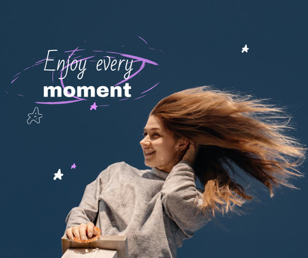 Enjoy every moment lifestyle Facebook Design Template