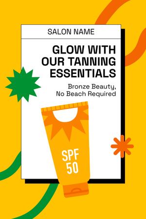 Tanning Essential Products Sale Pinterest Design Template