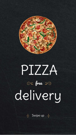 Pizzeria Offer Hot Pizza Pieces Instagram Story tervezősablon