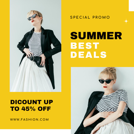 Best Deals of Summer Clothes Instagram Design Template