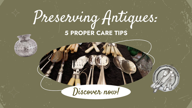 Template di design Helpful Tips About Preserving Antique Cutlery Full HD video