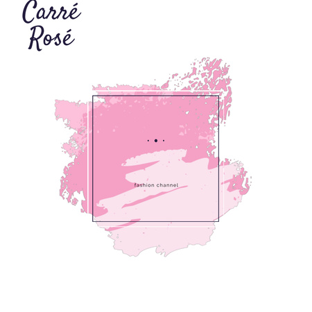 Beauty Channel s šmouhami v růžové Animated Logo Šablona návrhu