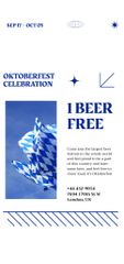 Oktoberfest Celebration Announcement with Flags
