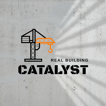 Plantilla de diseño de Promoción de servicios de empresas constructoras profesionales Animated Logo 