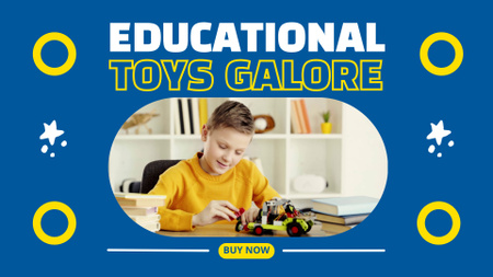 Modèle de visuel Des jouets à profusion dans le magasin pour enfants - Full HD video