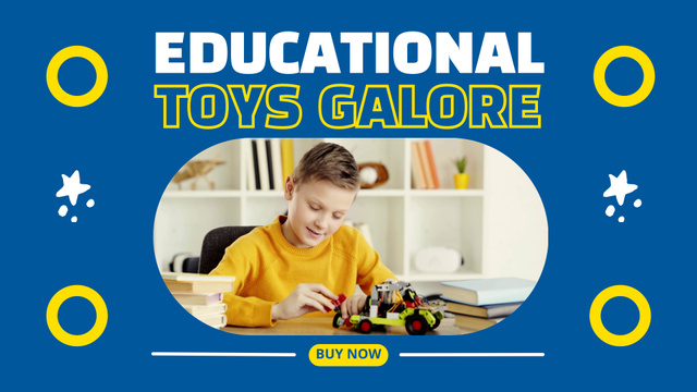 Designvorlage Toys Galore in the Children's Store für Full HD video