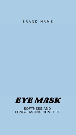 Designvorlage Augenmaske für die Reise für TikTok Video
