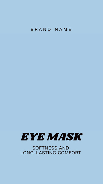 Modèle de visuel Eye Mask for Trip - TikTok Video