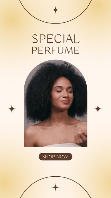 Designvorlage Special Perfume Announcement für Instagram Video Story