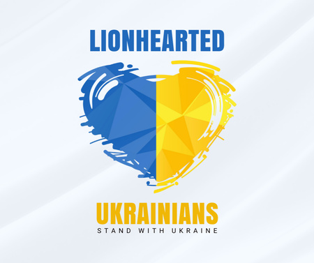 Lionhearted Ukrainians Facebook Design Template
