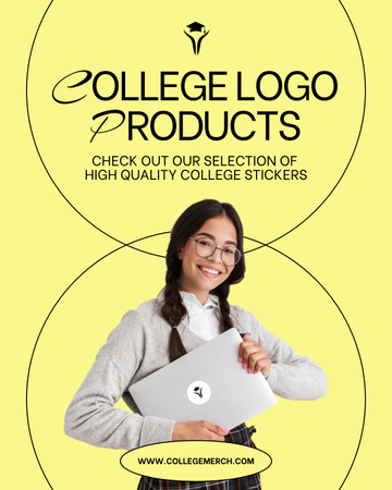 College Merch Offer Poster 16x20in Design Template