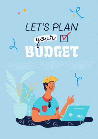 Modèle de visuel Girl planning Financial Budget - Poster
