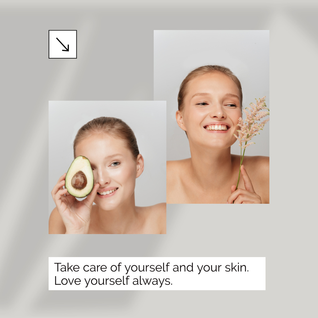 Skin Care Proposal Collage Instagram tervezősablon