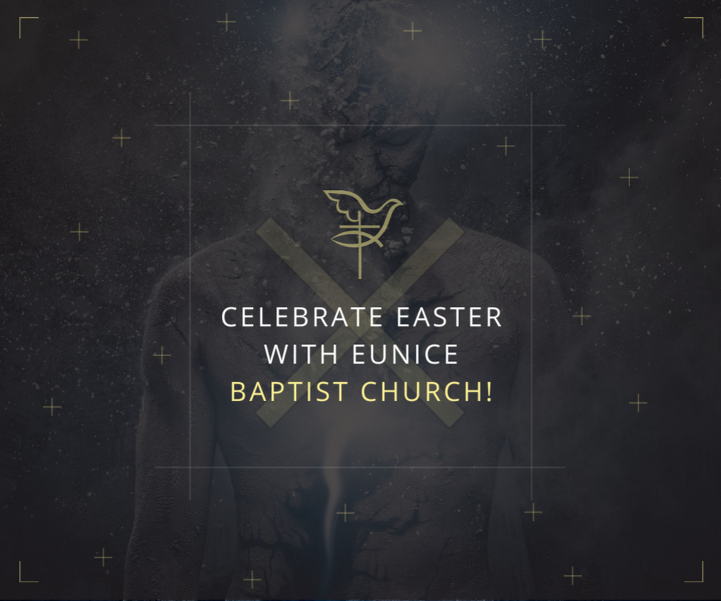 Modèle de visuel Easter Celebration in Baptist Church - Medium Rectangle