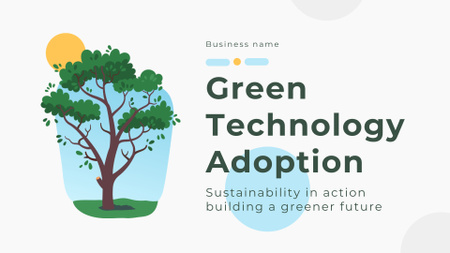 Green Technology Adoption Offer Presentation Wide Design Template