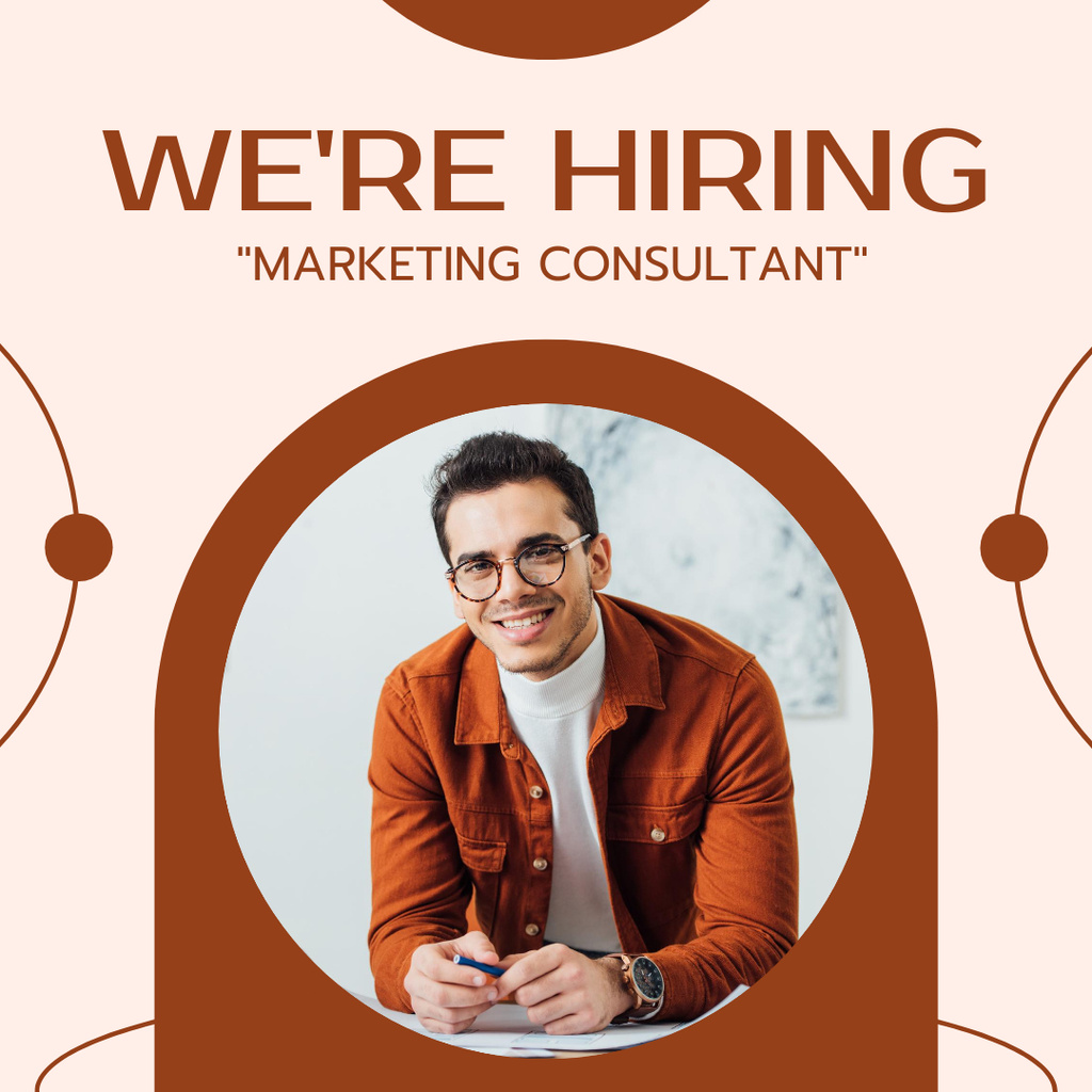 Marketing Consultant Vacancy Instagram Πρότυπο σχεδίασης