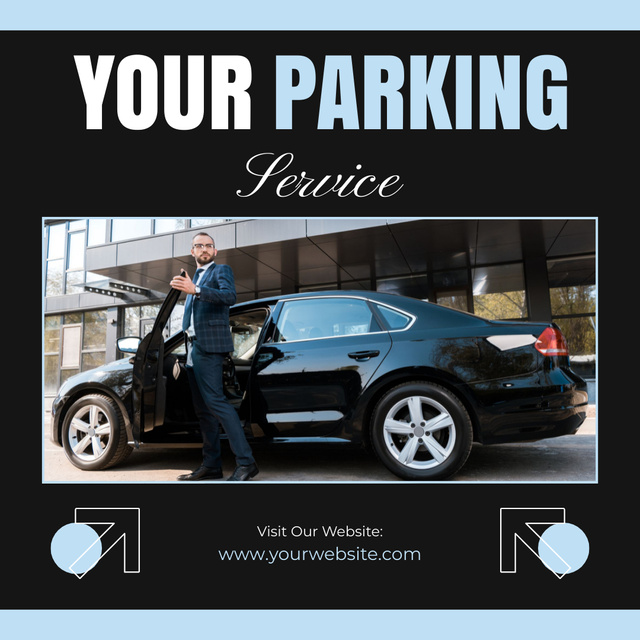 Offer of Parking Service for You Instagram Šablona návrhu