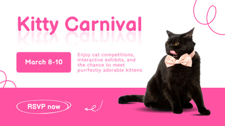 Modèle de visuel Annonce de l'exposition d'animaux de compagnie en mars - FB event cover