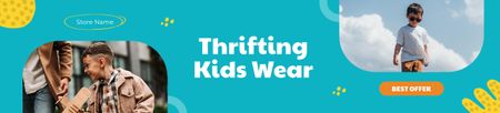 Pre-owned clothes kids wear Ebay Store Billboard Design Template
