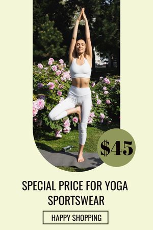 Ontwerpsjabloon van Tumblr van Special Offer for Yoga Sportswear