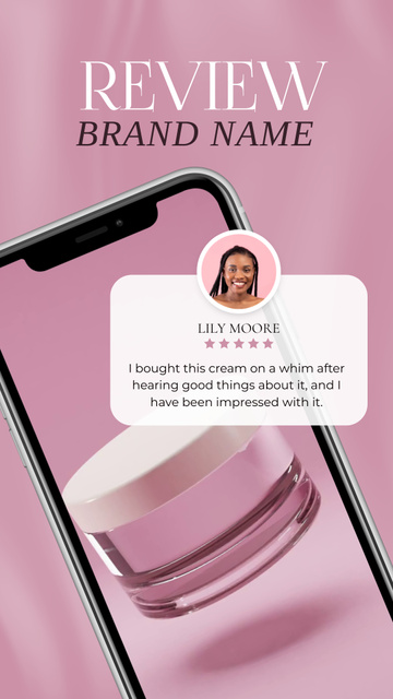 Beauty Products Ad Instagram Video Story Design Template