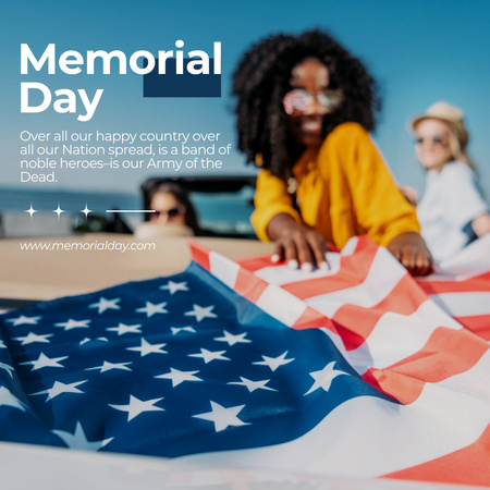 Memorial Day Celebration Instagram tervezősablon