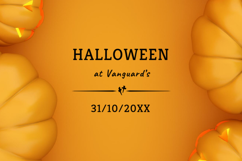Modèle de visuel Mystical Halloween Holiday with Pumpkin Lanterns - Flyer 4x6in Horizontal