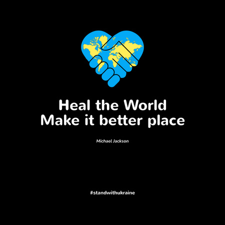 Mall to make World Better Place and Stop War in Ukraine Instagram Design Template