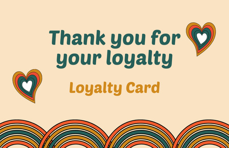 Ontwerpsjabloon van Business Card 85x55mm van Loyalty Discount Offer