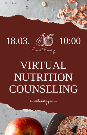 Platilla de diseño Nutrition Counseling Offer Invitation 5.5x8.5in