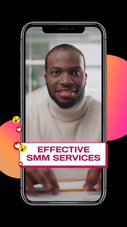 Plantilla de diseño de Servicios efectivos de SMM por agencia de marketing TikTok Video 