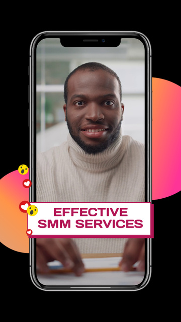 Designvorlage Effective SMM Services By Marketing Agency für TikTok Video
