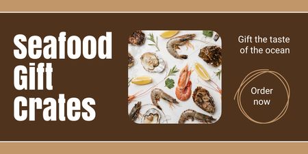 Special Offer of Seafood Twitter Design Template