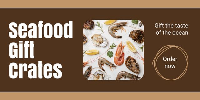 Template di design Special Offer of Seafood Twitter