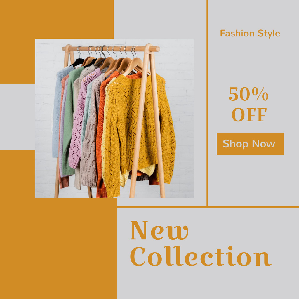 Modèle de visuel Female Fashion New Collection Sale - Instagram