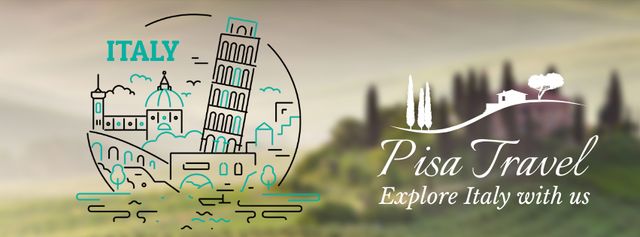 Platilla de diseño Lovely Bus Tours With Travelling Through Italy Promotion Facebook Video cover
