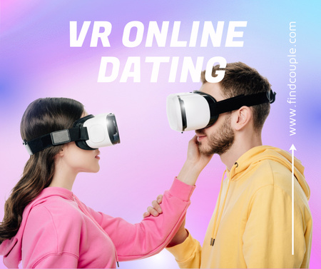 Virtual Reality Dating Facebook Design Template