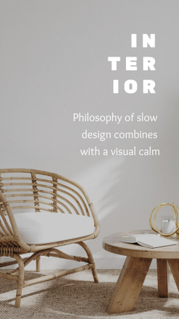 Minimalistic Home Interior Offer Instagram Story tervezősablon