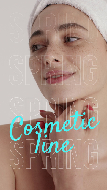 Spring Sale Offer For Cosmetics Line TikTok Video Design Template