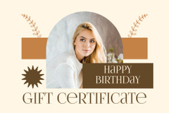 Gift Voucher for Attractive Birthday Girl
