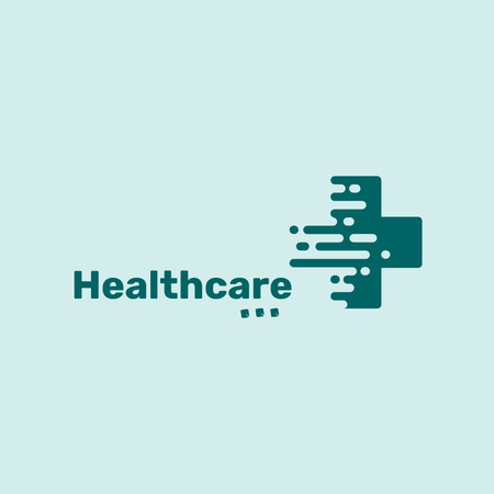 Modèle de visuel Emblem of Medical Institution with Cross - Logo
