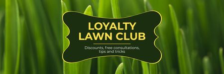 Template di design Offerta di Loyalty Lawn Club Email header