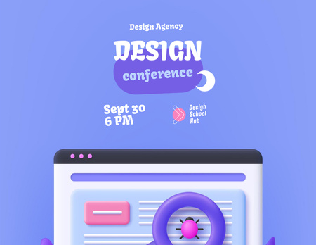 Designvorlage Skilled Designers Conference Event Promotion für Flyer 8.5x11in Horizontal