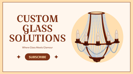 Custom Glass Chandelier In Vlogger Episode Youtube Thumbnail Design Template