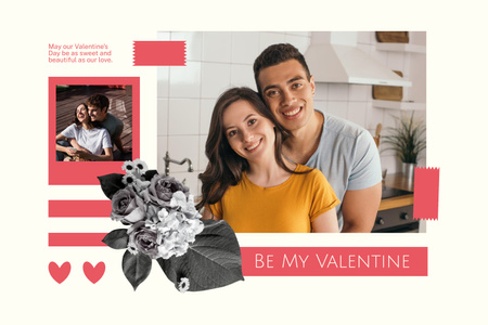 Stunning Valentine's Day Vibe With Hugs Mood Board Design Template