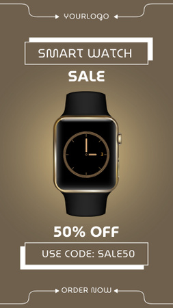 Plantilla de diseño de Promoción de venta de relojes inteligentes Instagram Story 