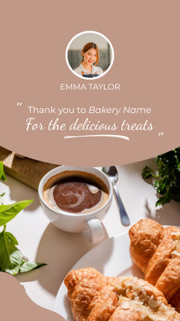 Customer's Testimonial about Bakery Instagram Story Design Template