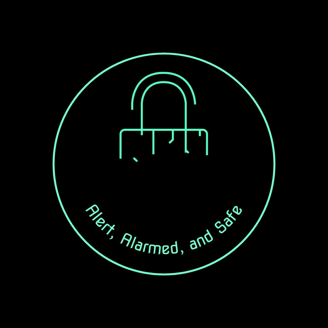 Security and Alarm Systems Animated Logo Tasarım Şablonu