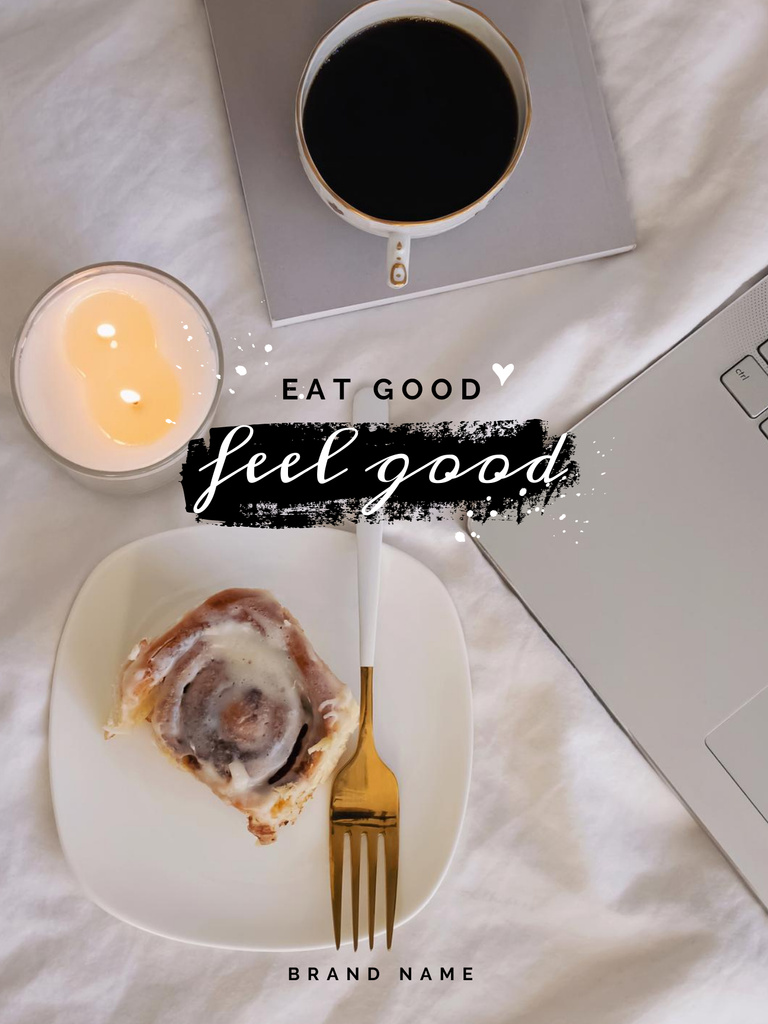 Designvorlage Eat Good and Feel Good für Poster US