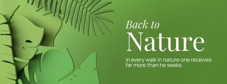Back To Nature Facebook cover – шаблон для дизайну